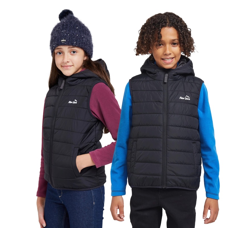Peter Storm Kids Blisco Insulated Gilet | Black