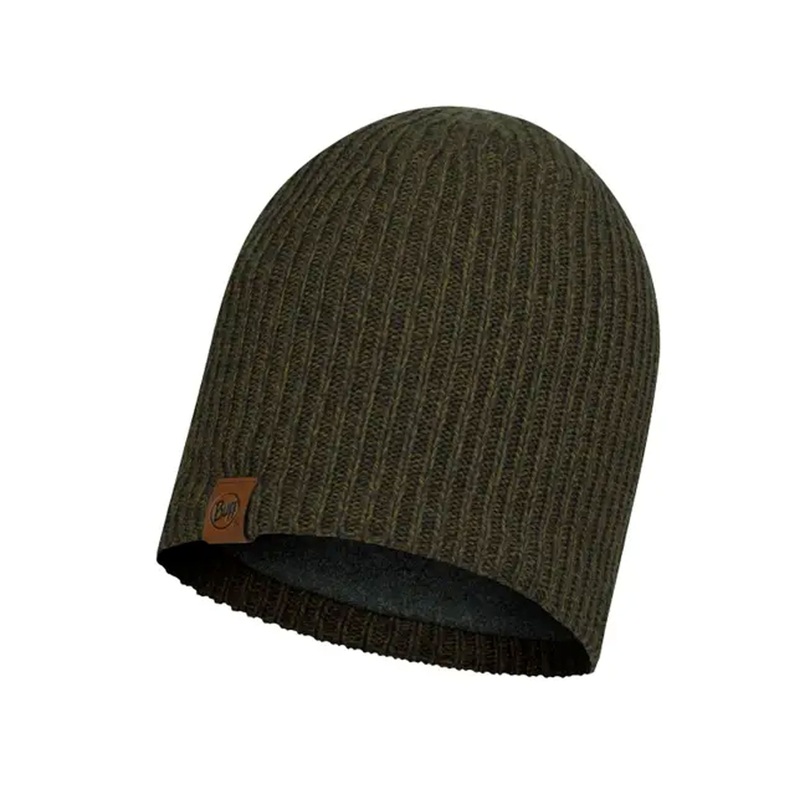 Buff Lyne Knitted & Fleece Beanie | Bark