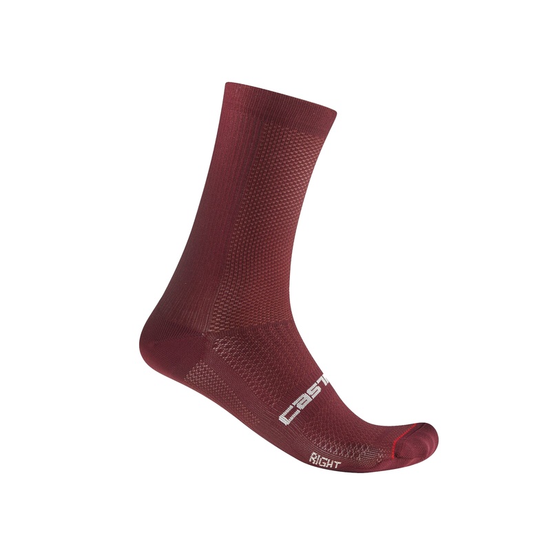 Castelli Espresso 18 Socks | Deep Bordeaux