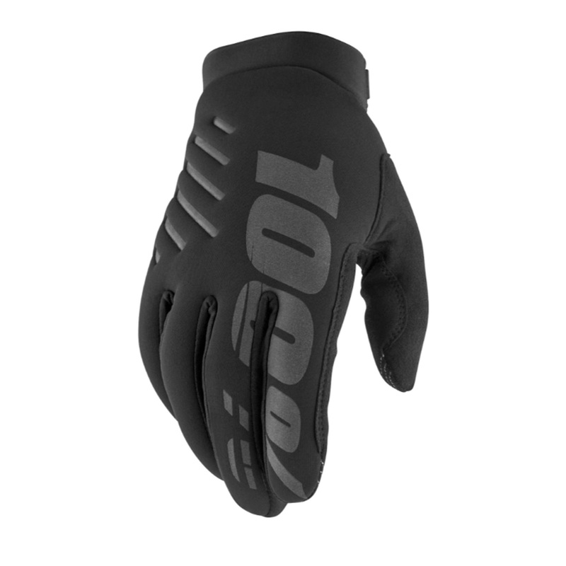 100% Brisker Cold Weather Mountain Bike Gloves | Black
