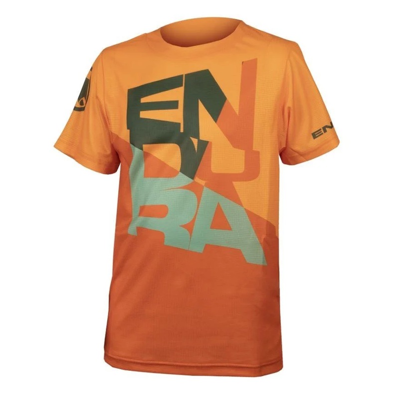 Endura Kids SingleTrack Core Tee | Tangerine