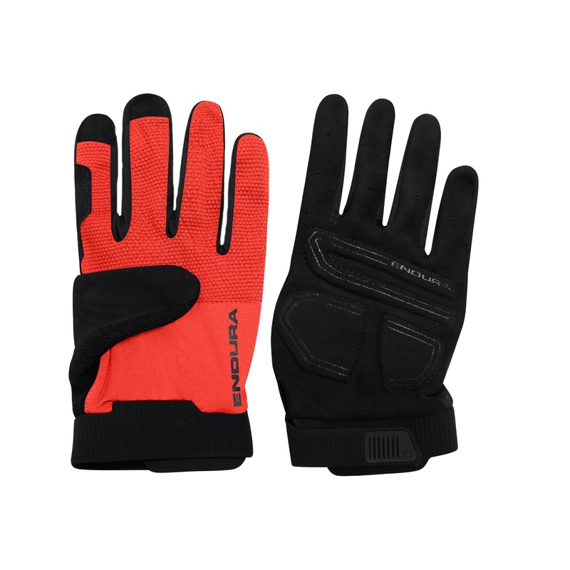 Endura Loop Full Finger Gloves | Flame Red