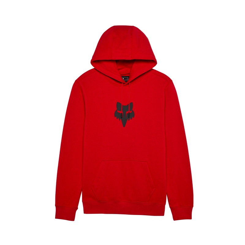 Fox Fox Head Fleece Pullover | Flame Red