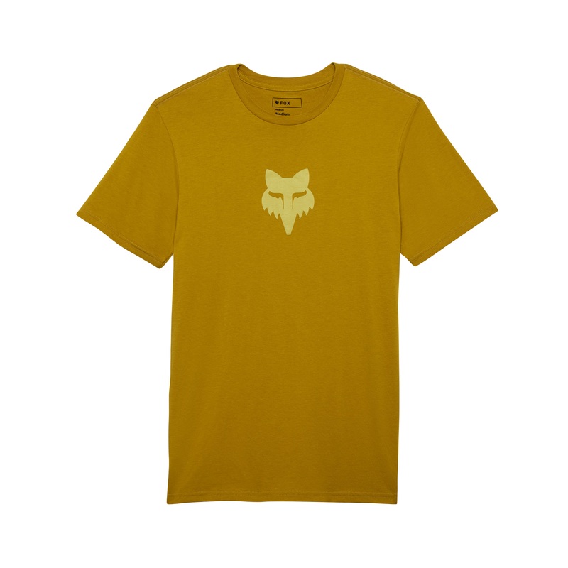 Fox Fox Head Short Sleeve Prem Tee | Mustard