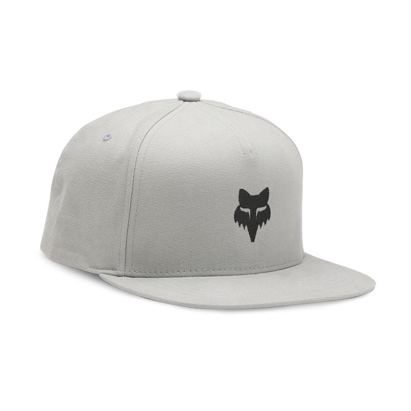 Fox Fox Head Snapback Hat | Steel Grey