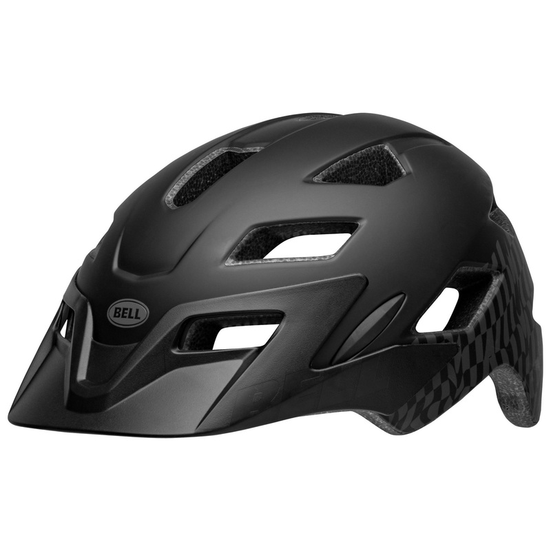 Bell Sidetrack Helmet | Youth | Matte Black Wavy Checks