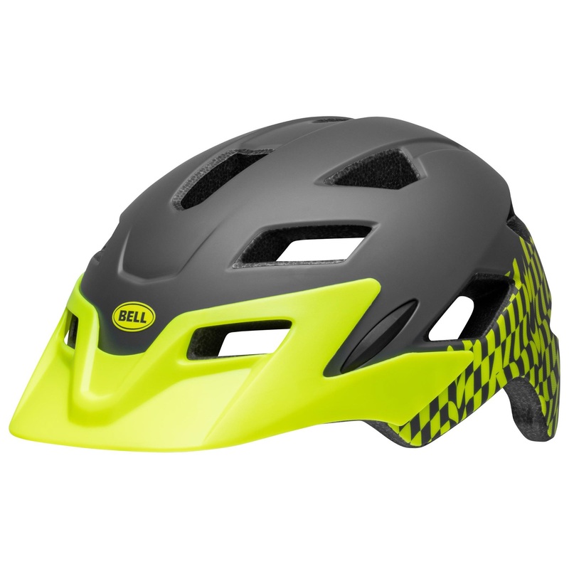 Bell Sidetrack Helmet | Youth | Matte Blue Wavy Checks