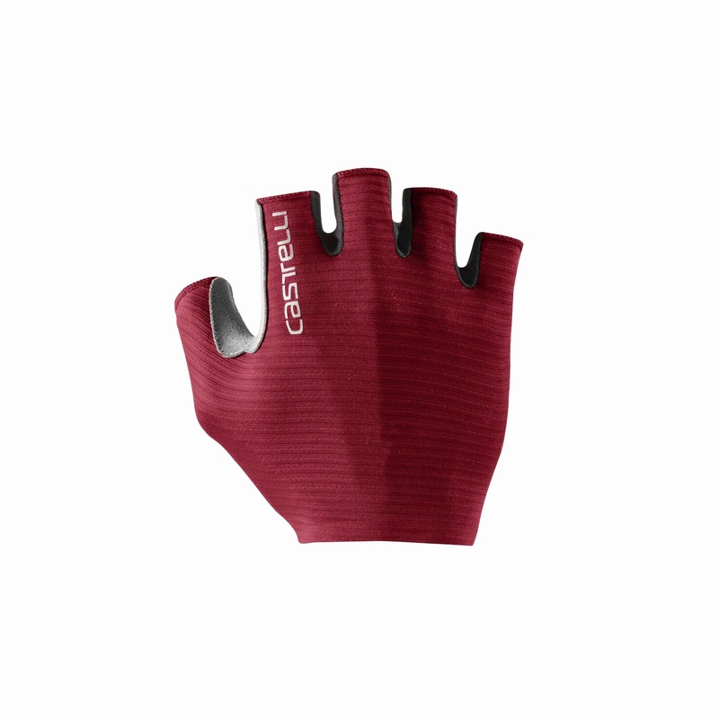 Castelli Espresso Gloves | Deep Bordeaux