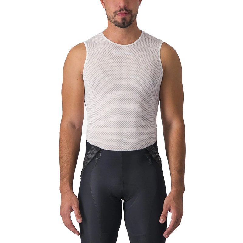 Castelli Pro Mesh 2.0 Sleeveless Base Layer | White