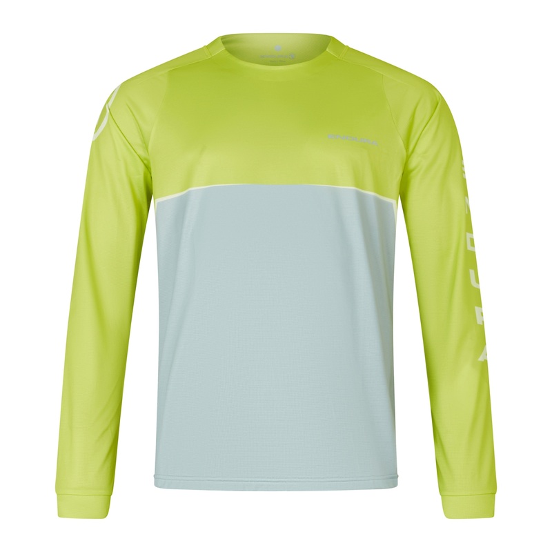 Endura Core Printed Long Sleeve Tee | Lime Green