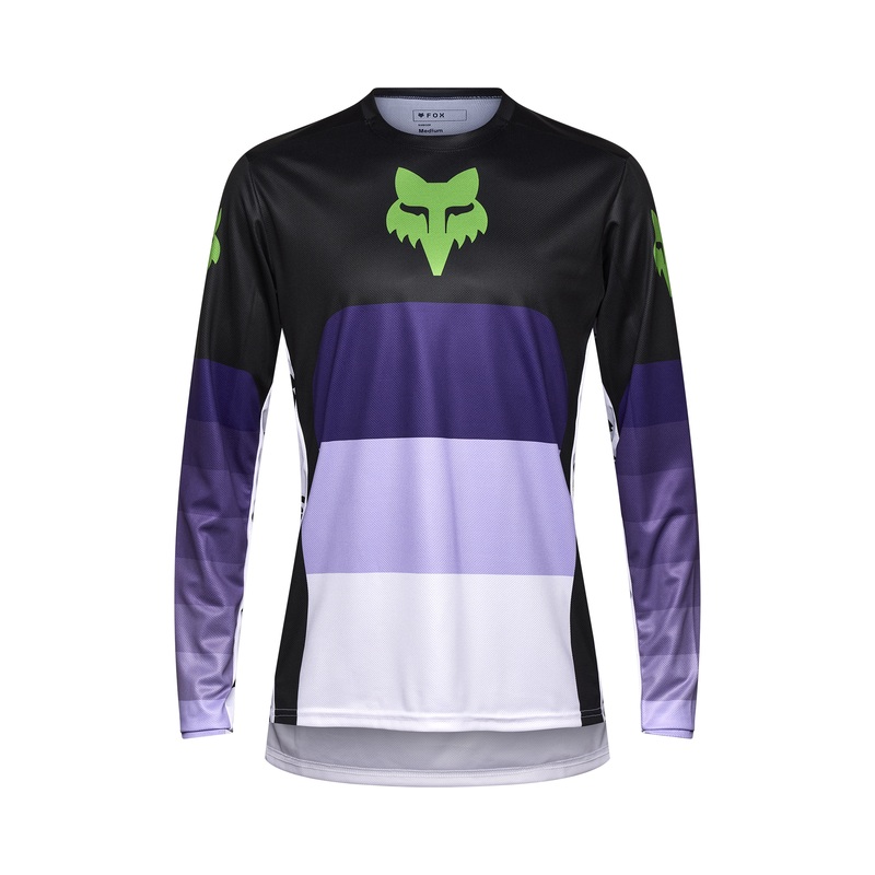 Fox Ranger Long Sleeve Grid MTB Jersey | Black