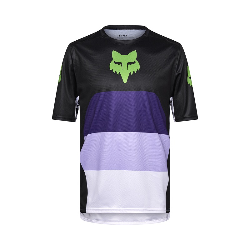 Fox Ranger Short Sleeve Grid MTB Jersey | Black