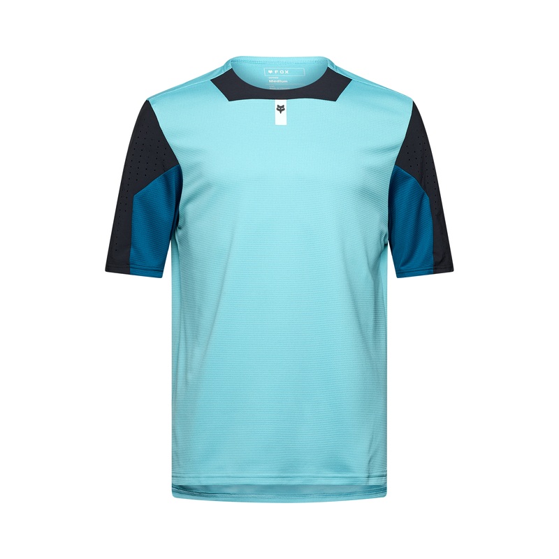 Fox Defend Short Sleeve MTB Jersey | Vintage Wash Blue