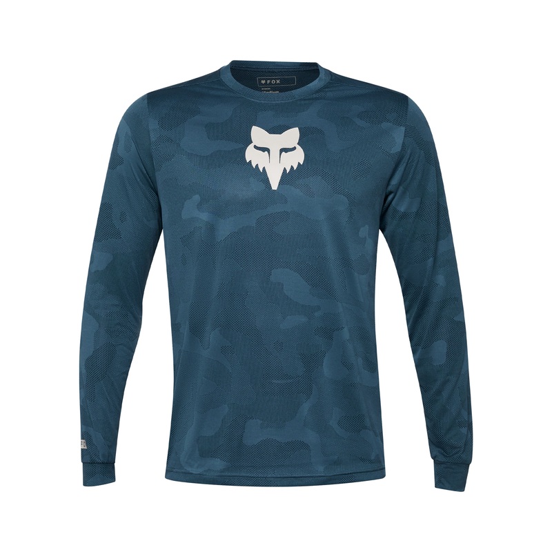 Fox Ranger Tru Dri Long Sleeve MTB Jersey | Dark Vintage Blue