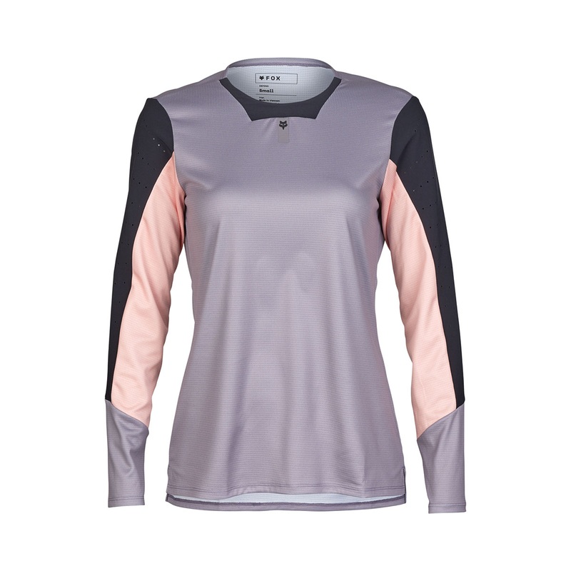 Fox Womens Defend LS Jersey | Stone