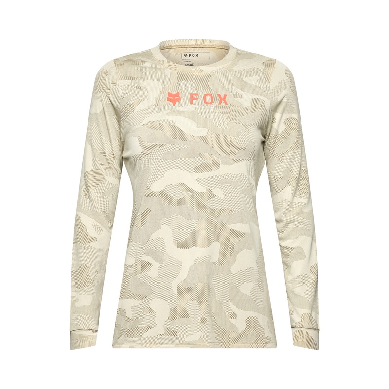 Fox Womens Ranger Tru Dri Long Sleeve MTB Jersey | Cream