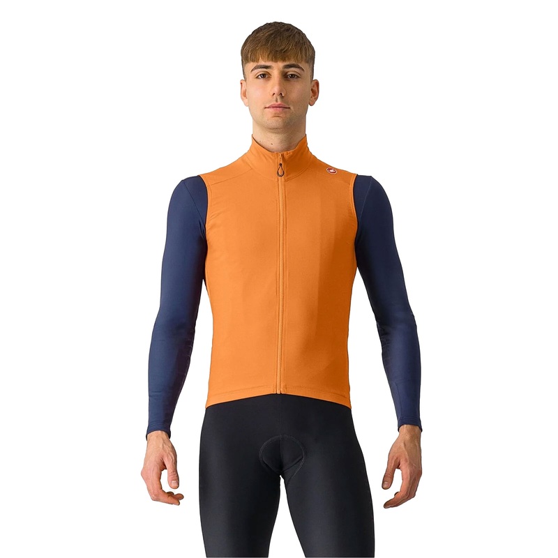 Castelli Espresso Vest | Vivd Orange/Dark Grey