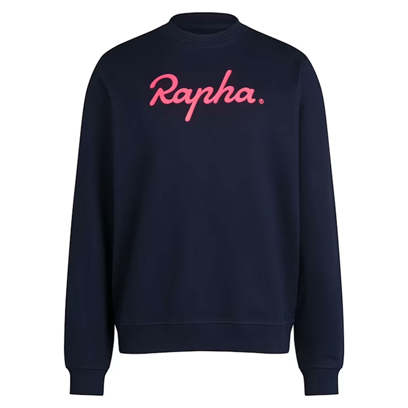 Rapha Mens Cotton Sweatshirt | Navy/Pink