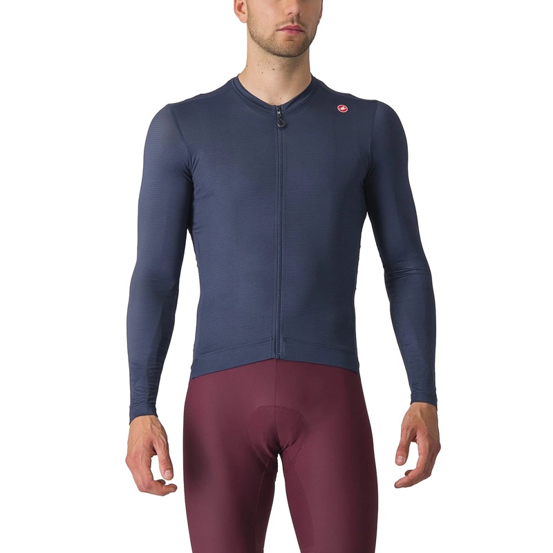 Castelli Espresso Long Sleeve Jersey | Belgian Blue