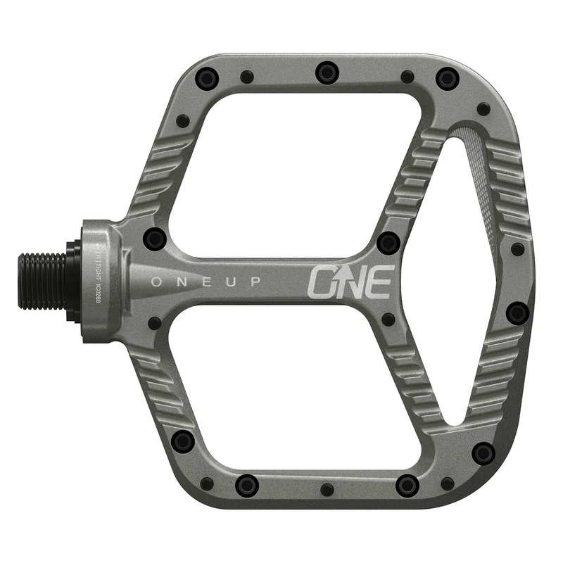 OneUp Flat Aluminium MTB Pedals | Grey