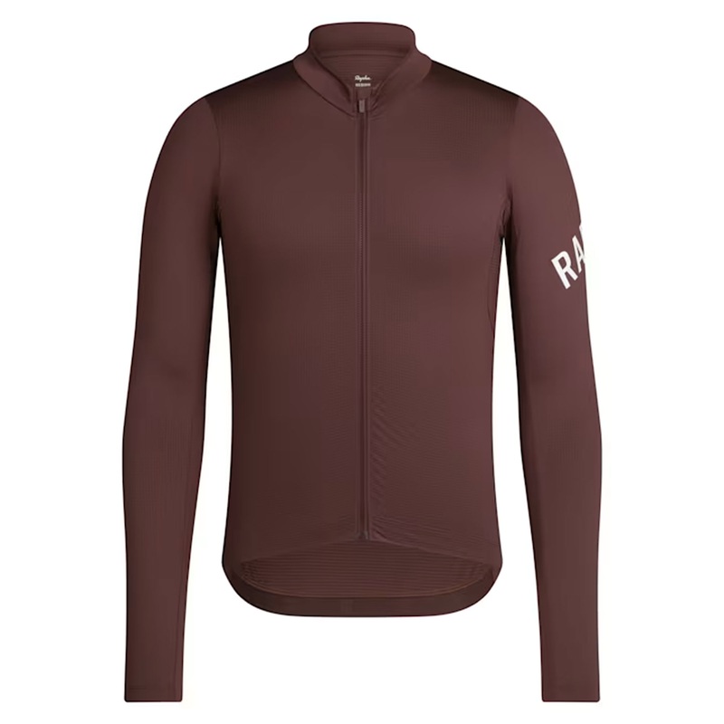 Rapha Pro Team Long Sleeve Midweight Cycling Jersey | Walnut Brown
