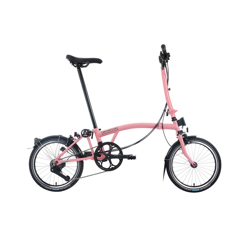 Brompton C Line Explore 2025 12 Speed | High Bar | Flamingo Pink