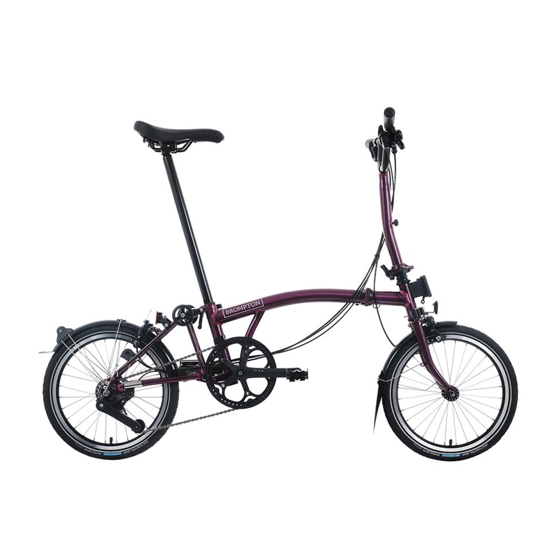 Brompton C Line Explore 2025 12 Speed | Mid Bar | Amethyst Lacquer