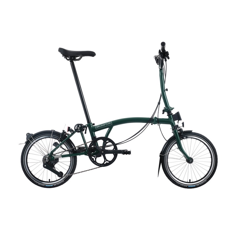 Brompton C Line Explore 2025 12 Speed | Mid Bar | Racing Green