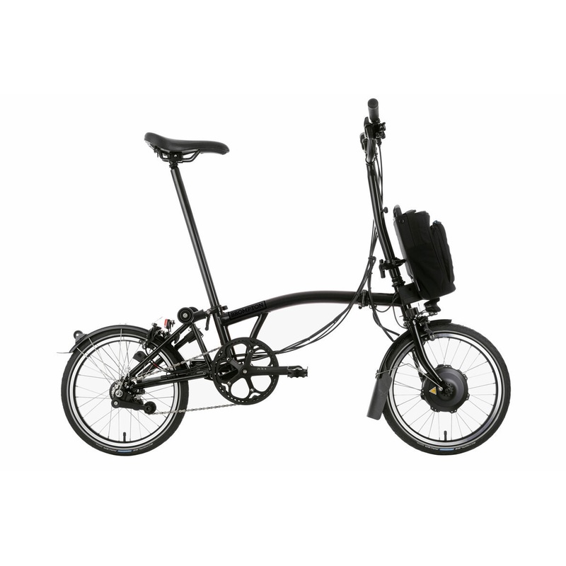 Brompton Electric C Line Explore 2025 12 Speed | Mid Bar | Matte Black