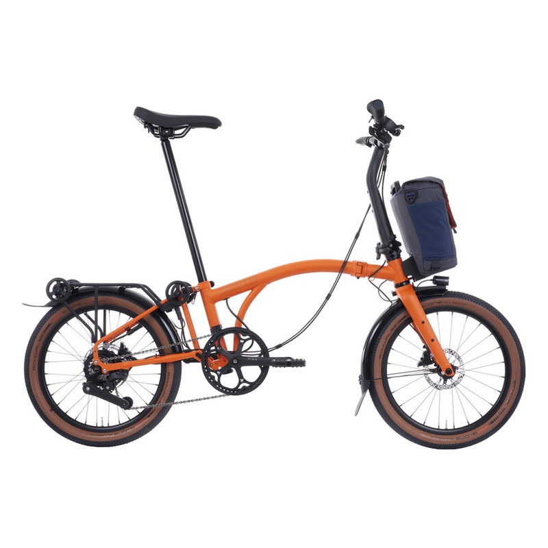 Brompton Electric G Line with Roller Frame | 4 Speed | Adventure Orange