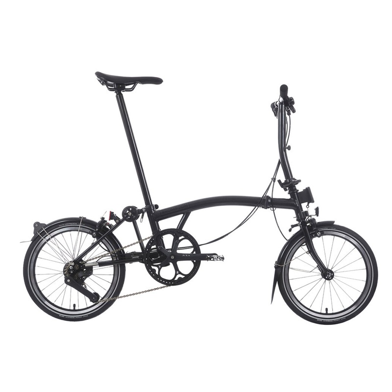 Brompton P Line Explore 2025 12 Speed | Low Bar | Midnight Black