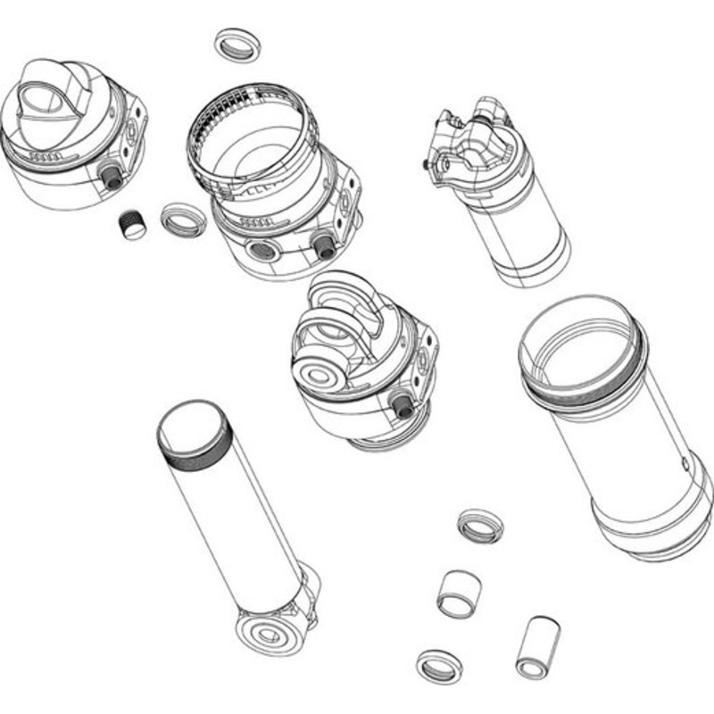 RockShox Guide shaft assembly for Deluxe Select C1  from model year 2023