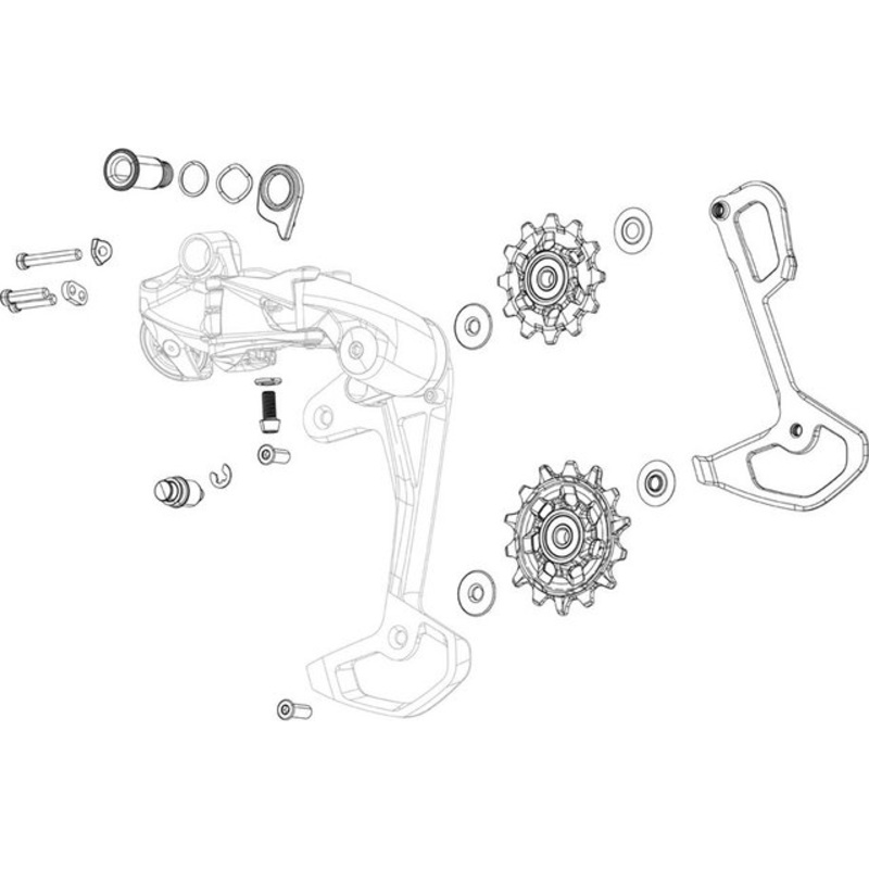 SRAM Derailleur P-knuckle kit for Eagle 90 T-Type