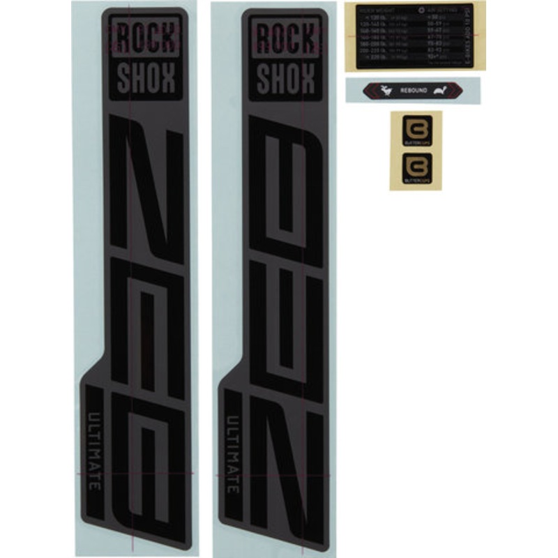RockShox Decal Kit for ZEB Ultimate Flight Attendant as of 2023 Model