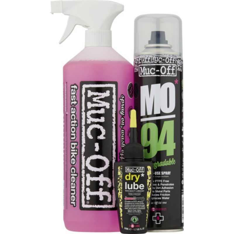 Muc-Off Wash, Protect, Dry Lube Kit Bicycle Care Set