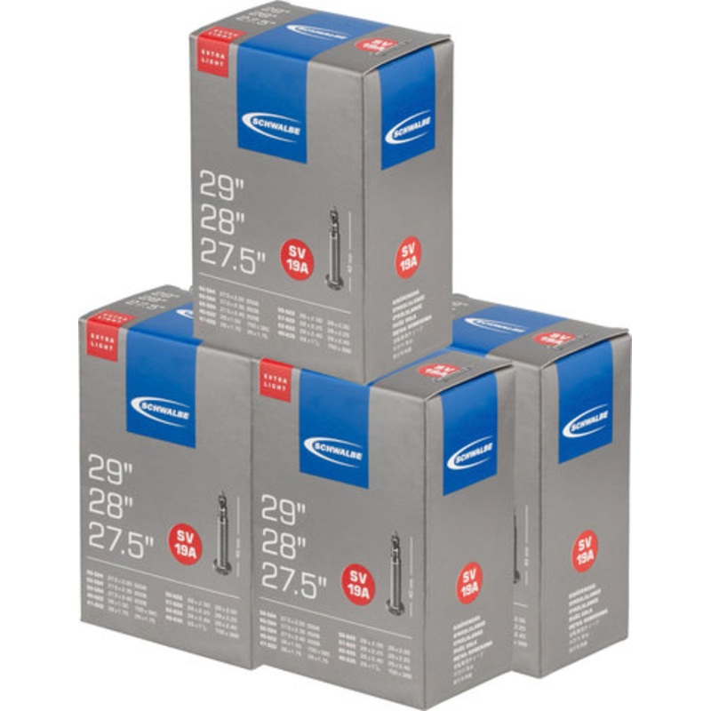 Schwalbe Inner Tube 19A Extralight for 27.5″ / 28″ / 29″ – 5 Pieces