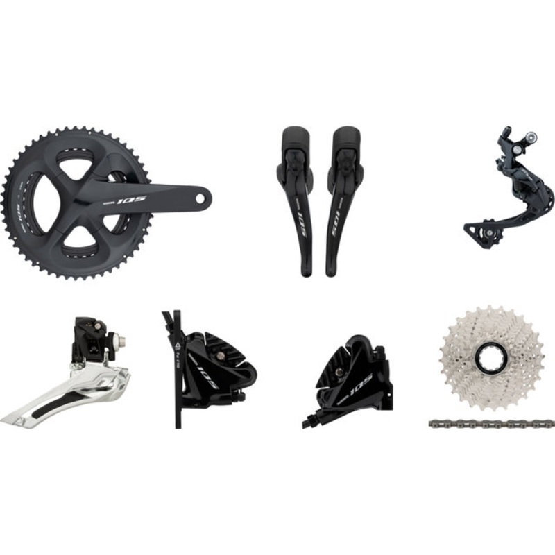 Shimano 105 R7000 Group 2×11 39-53 with Disc Brake