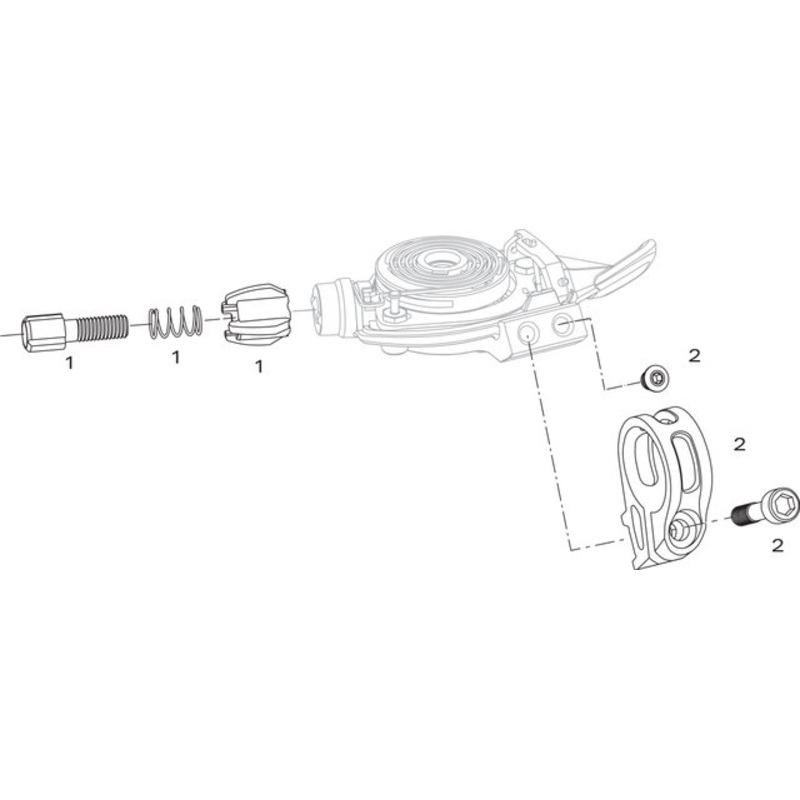 SRAM X9 / X7 3×9 Shift Lever Spare Parts (2007-2012)