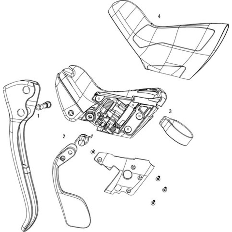 SRAM Force 22, CX1, 1 / Rival 22, 1 Shift/Brake Lever Spare Parts