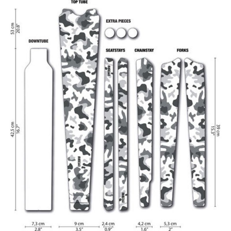 DYEDBRO Gravel Frame Protection Film Set