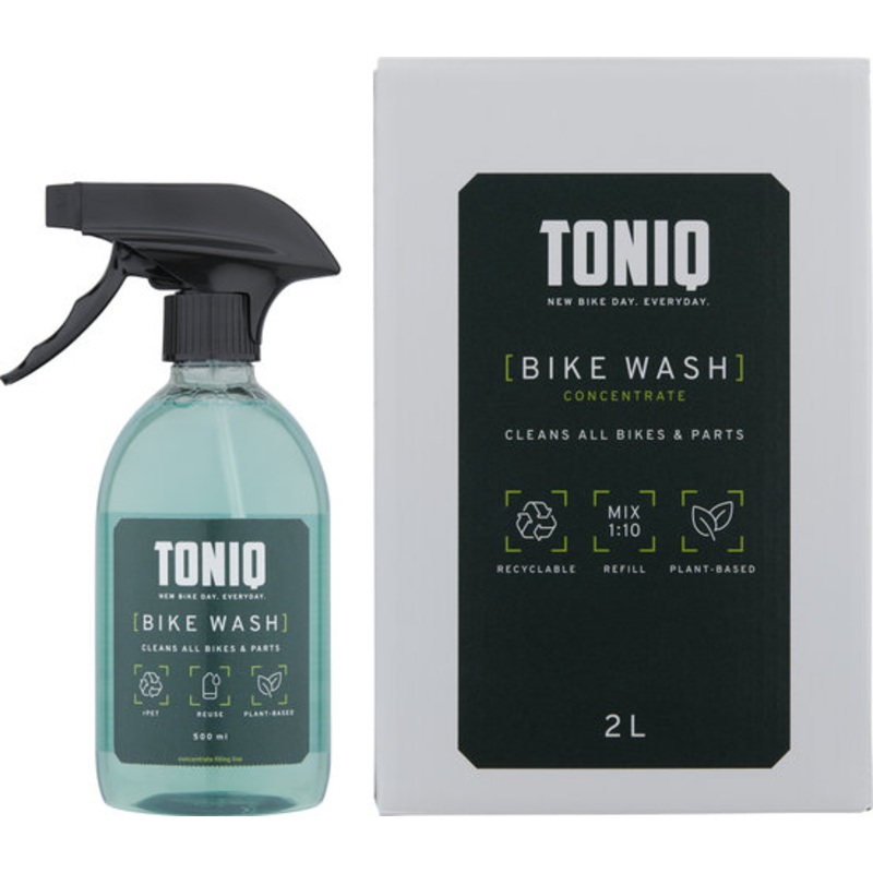 TONIQ Bike Wash Bicycle Cleaner 500 ml   2 Liter Concentrate Bundle