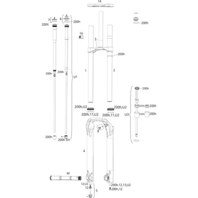 RockShox BoXXer Spare Parts (C1 / 2019)