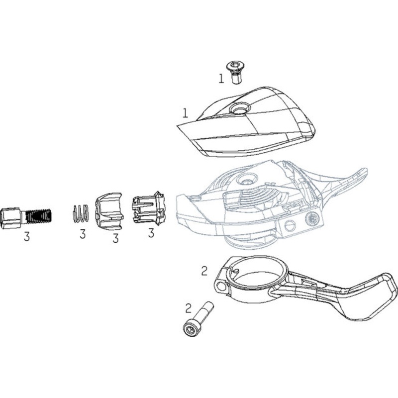 SRAM X01 DH Trigger Shifter Spare Parts (2019)