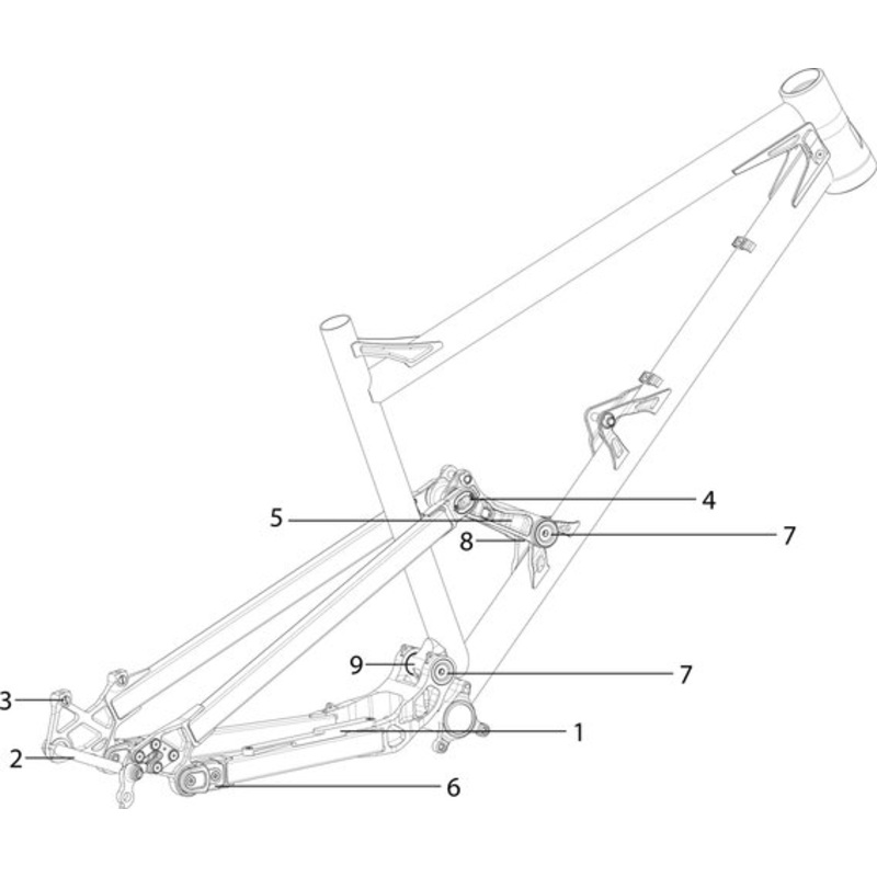 Nicolai G15 Spare Frame Parts