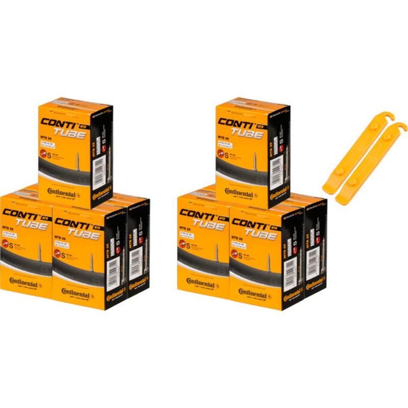 Continental MTB 26 Inner Tube Set – 10 Inner Tubes   2 Free Tyre Levers