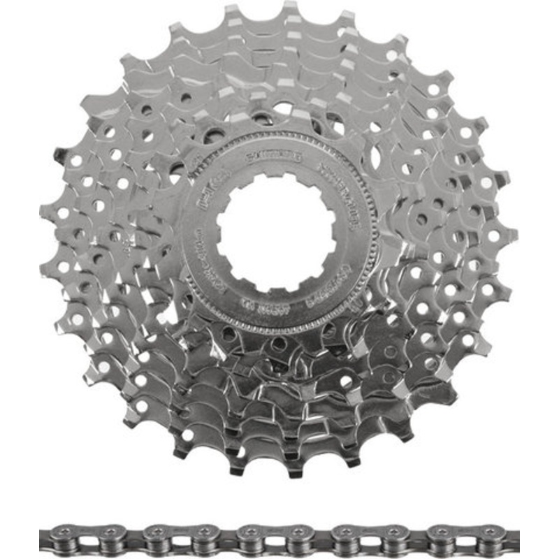 Shimano Tiagra/Sora Cassette CS-HG50   CN-HG53 9-speed Chain Set