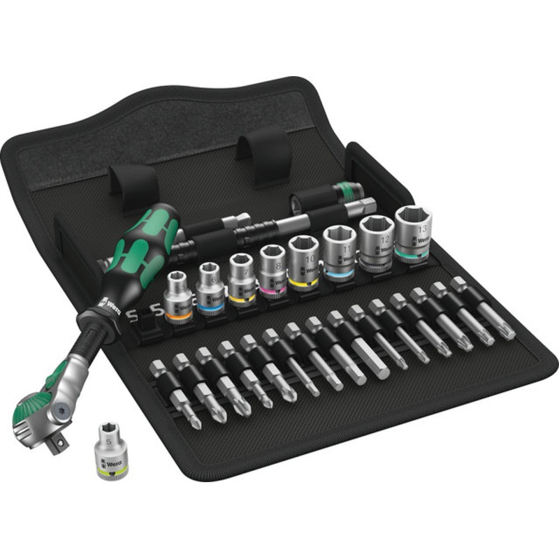Wera Zyklop 1/4″ Speed Ratchet w/ Socket Set