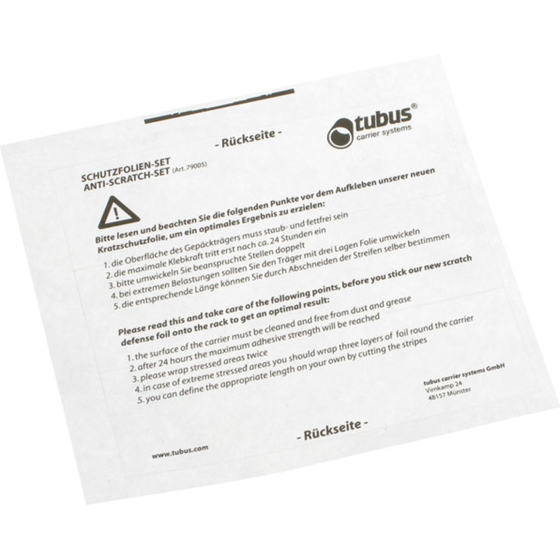 tubus Protective Foil Set for tubus Racks