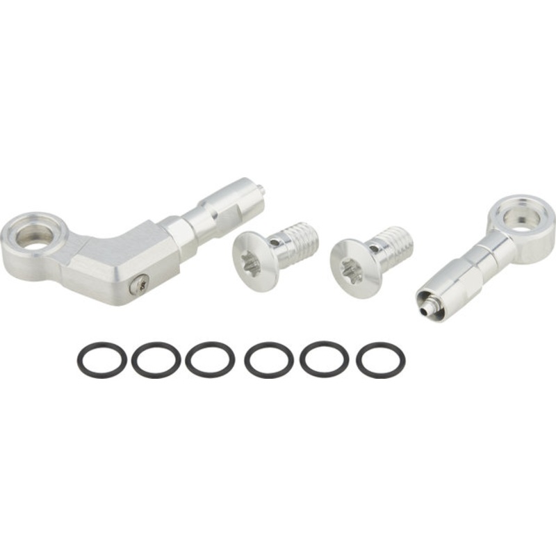 Trickstuff Beta Kevlar Hose Connection Set Angle/Banjo 5 mm