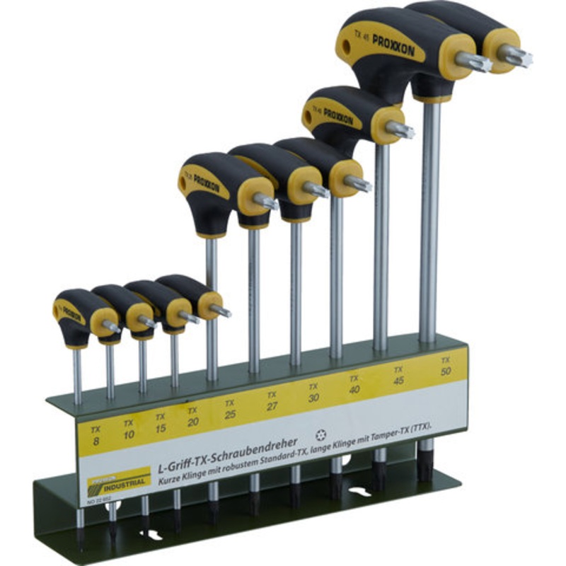 Proxxon L-handle TX Screwdriver Set with Holder